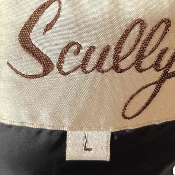 🤠 Scully Leather Western Vest Womens Ribbed Cognac Soft Zip Stand Collar 🤠 - Picture 4 of 10